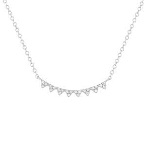 14K Withe Gold,Diamond, Tine, Necklace