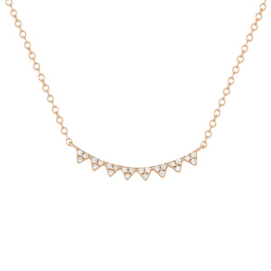 14K Yellow Gold,Diamond, Tine, Necklace