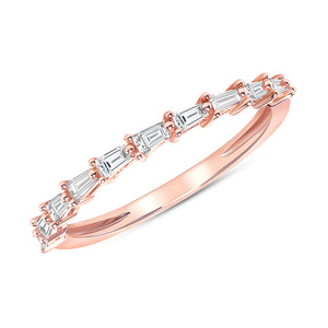 Baguette diamond Band 14k