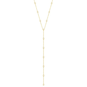 14K Rose Gold,Diamond, V-shape, Necklace