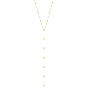 14K Withe Gold,Diamond, V-shape, Necklace