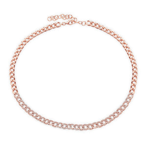 14k Rose Gold, Diamond, Chaining, Necklace