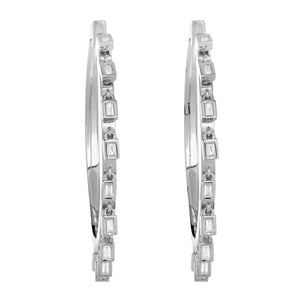 14K White Gold, Diamond, Diana , Earring