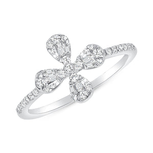 Illusion flower ring 14k