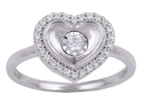 Diamond Heart Ring