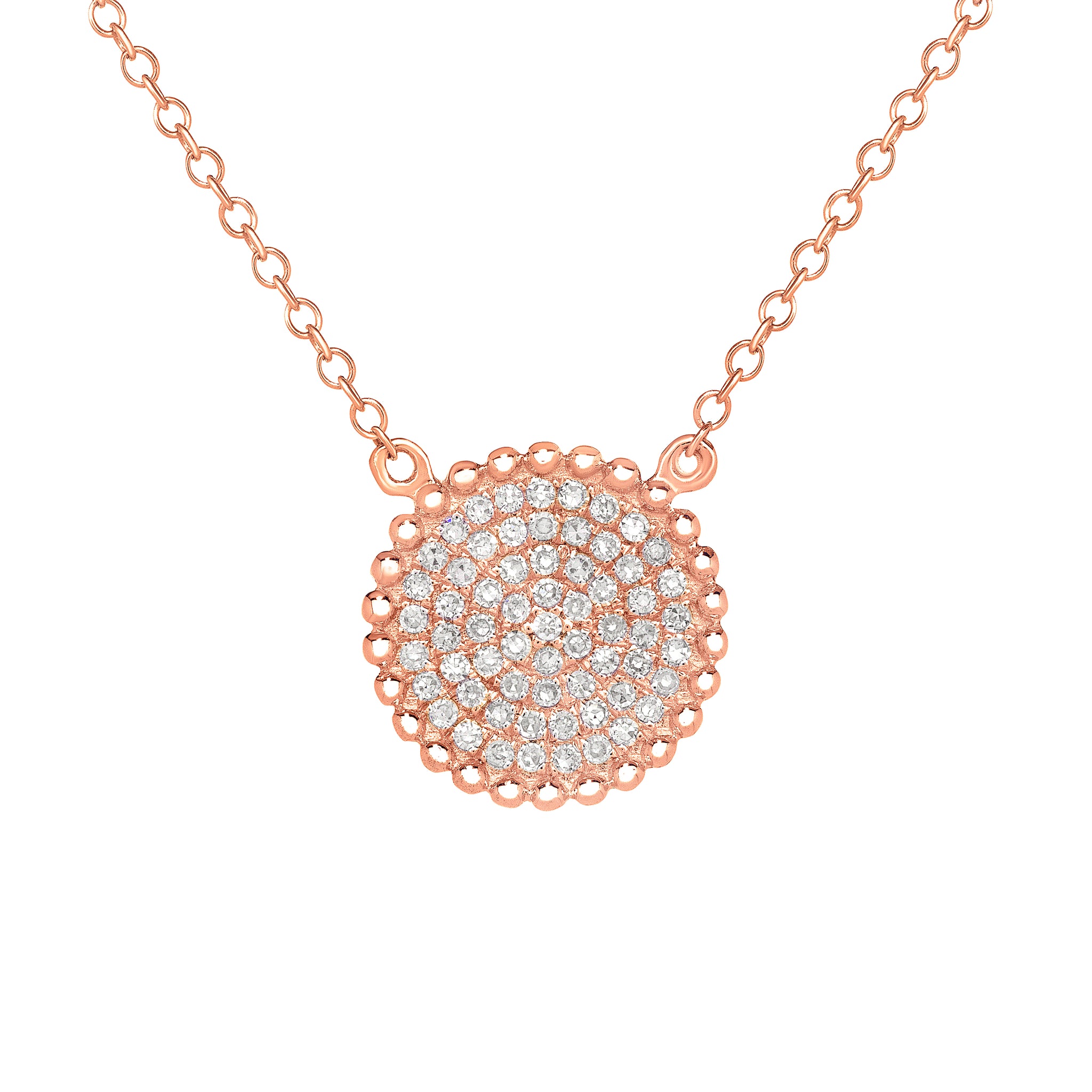 14K Yellow Gold,Diamond, Sunflower, Necklace