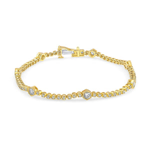 Diamond, Elegant tennis Bracelet 14k