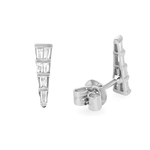 Edge 14K Diamond Earring