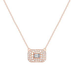14K Rose Gold, Diamond, Fashion Necklace
